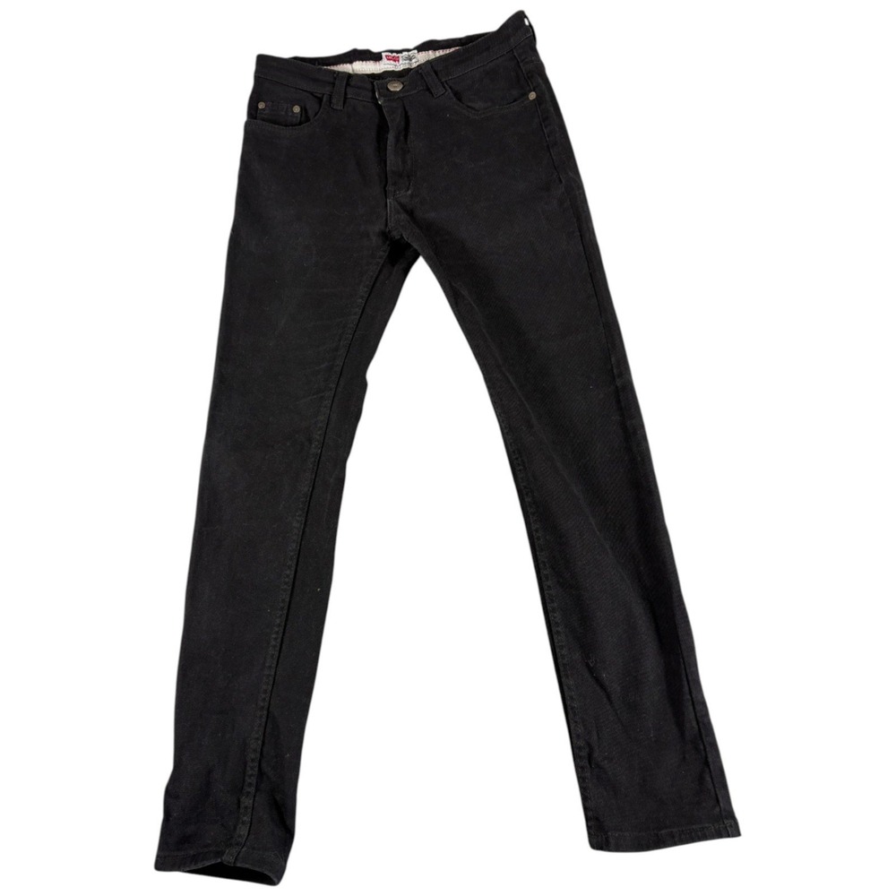 Levis Jeans Mens 31 Jet Black Vintage Selvedge Straight Premium Denim Rare
